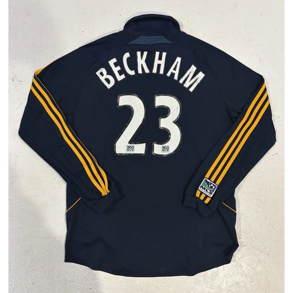 Adidas 2007 LA Galaxy David Beckham Soccer Away Jersey #23 Men's Large L